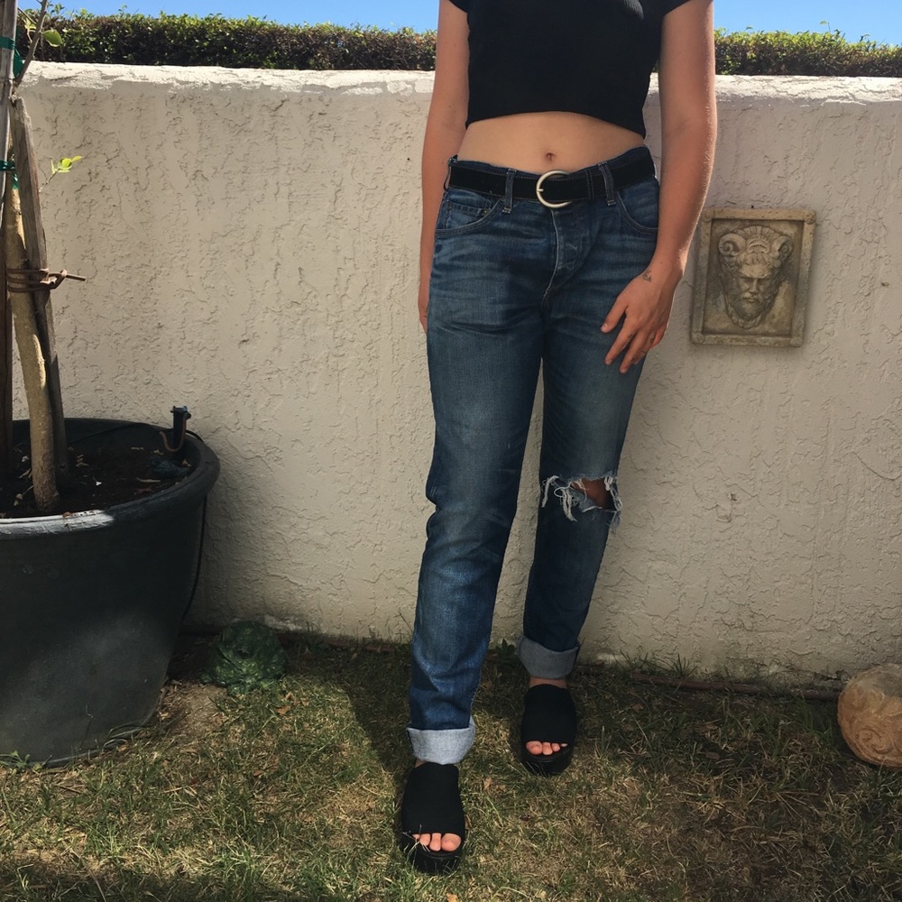 rag & bone blue jeans 34x 32